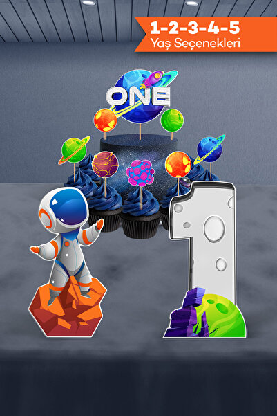 Hey Parti Набір для дня народження на космічну тематику - (1, 2, 3, 4, 5 рокі...