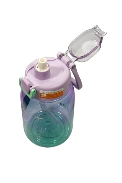 ORVO Tritan Water Bottle – 700 ml Water Bottle with Straw, Locking Lid, and Carrying Strap - St-6296
