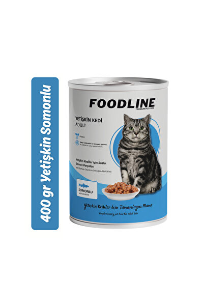 Foodline Somonlu Yetişkin Kedi Konservesi 400 Gr