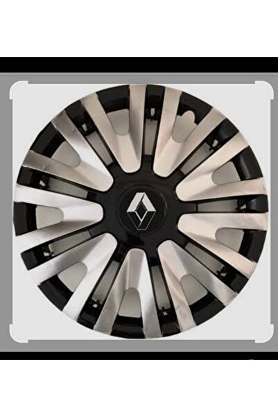 Universal 14"inç Renault/Volkswagen/Citroen/Peugeot/Skoda/Fiat Uyumlu Çift Renk Jant Kapağı 4'lü Takım