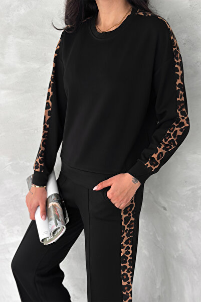 fiolin Σετ φόρμας Modal Fabric Leopard Stripe στο πλάι