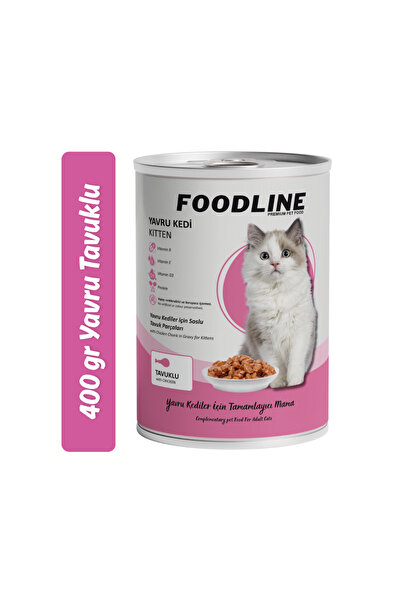 Foodline Tavuklu Yavru Kedi Konservesi 400 Gr