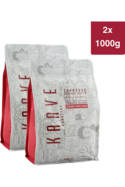 Kaave Roastery Grande Gusto Espresso Çekirdek 1 kg x 2 Paket