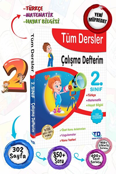 Tandem Yayınları 2. Sınıf Tüm Dersler Çalışma Defterim - Soru Bankası