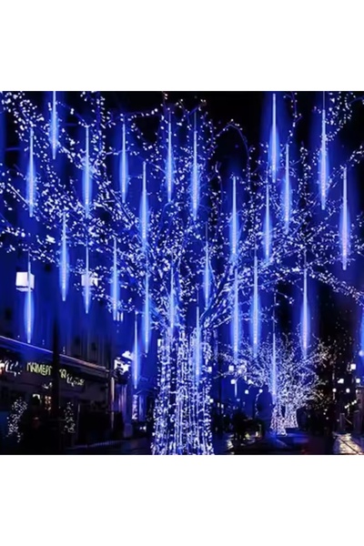 divendi-ro Set de 2 lumini de Crăciun cu 8 meteori, lungime de instalare 4 m,...