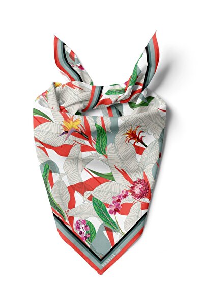 Modabutik D85 TROPIC ÇİÇEKLİ BANDANA DG12098