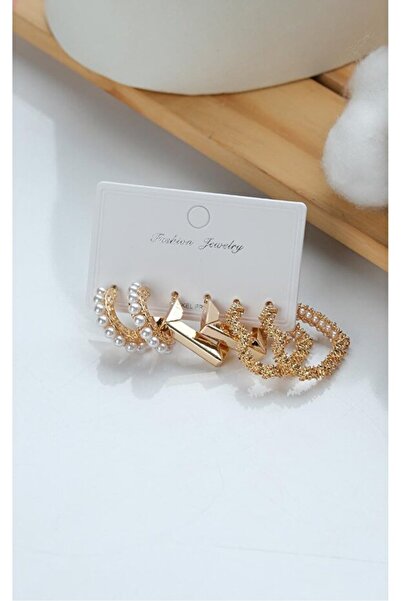 Jack Ferrero KADIN ÇELİK 6 LI KÜPE SETİ