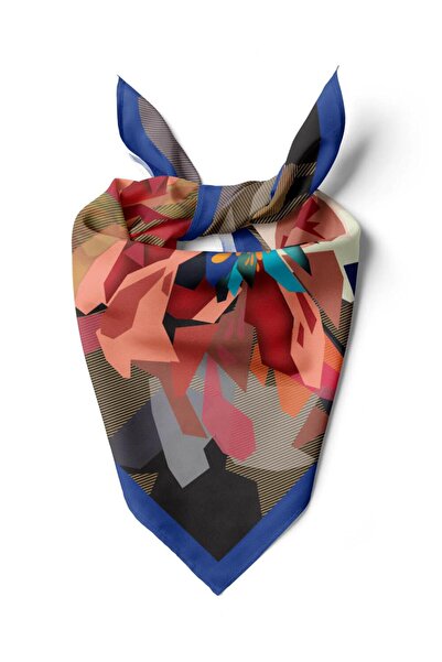 Modabutik G31 Kadın Egzotik Desenli Bandana 50x50 DG0496-22