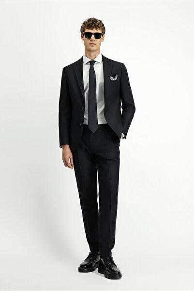 Kiğılı 7 Drop Slim Fit Slim Fit Elastic Waist Wool Classic Suit
