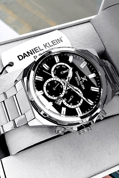 Daniel Klein 3 Atm Su Geçirmez Özel Seri Erkek Kol Saati Gümüş Renk Çelik Kor...