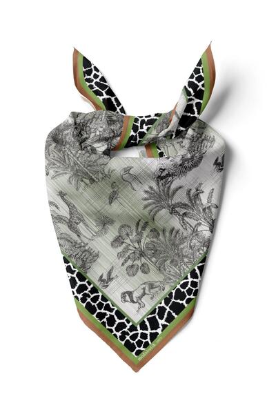 Modabutik D86 AMAZON DESENLİ BANDANA DG12075