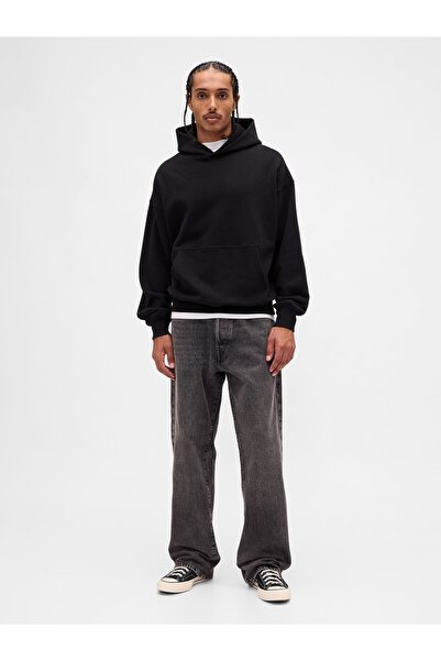 GAP Erkek Siyah Organik Pamuk '90s Loose Jean Pantolon