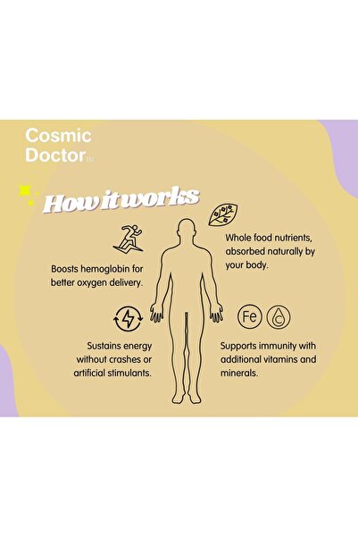 Cosmic Doctor Iron Tea, supports healthy energy levels. 25 tea bags