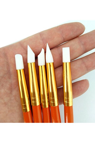 Samur Σετ βούρτσες σιλικόνης, χόμπι, κεραμική, γλυπτική, ανάγλυφο, μεγάλο μέγεθος 5 τμχ