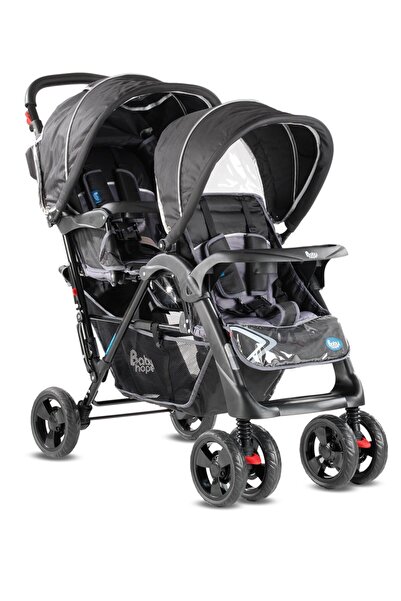 BabyHope P - 738 Arka Arkaya İkiz bebek arabası