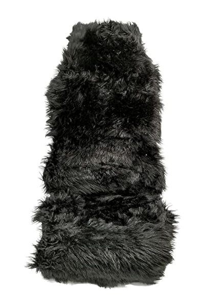 AGC أغطية مقاعد سيارة عالمية من جلد الغنم، توفر راحة طبيعية وأمانًا، ومناسبة للاستخدام في جميع الفصول، باللون الأسود مع الرمادي.