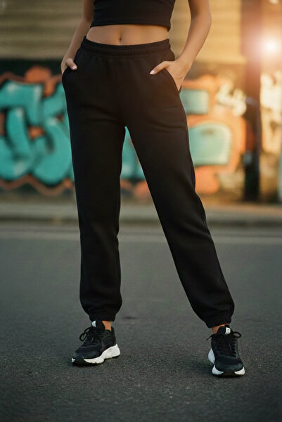 SPORTEMPT Γυναικείο παντελόνι Jogger – Signature B με τύπωμα 100% βαμβάκι με ...