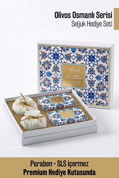 Olivos Osmanlı Serisi Premium Hediye Seti Seljuk | 4’lü Zeytinyağlı Sabun ve ...