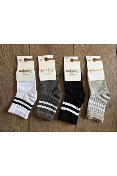 DRESSY LIFE 4-лентов модел безшевни измити момчешки чорапи Чорапи Чорапи Чорапи за колеж