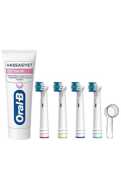 Oral-B Diş Macunu - Şarjlı Diş Fırçaları için 4 Adet Muadil Pricesion Clean Y...