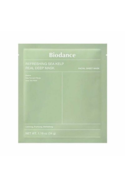 Biodan قناع ورقي بالطحالب البحرية للترطيب والانتعاش – بايودانس – 34 جم – كوري