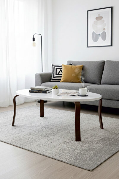 VİLİNZE Eva Ahşap Oval Orta Sehpa