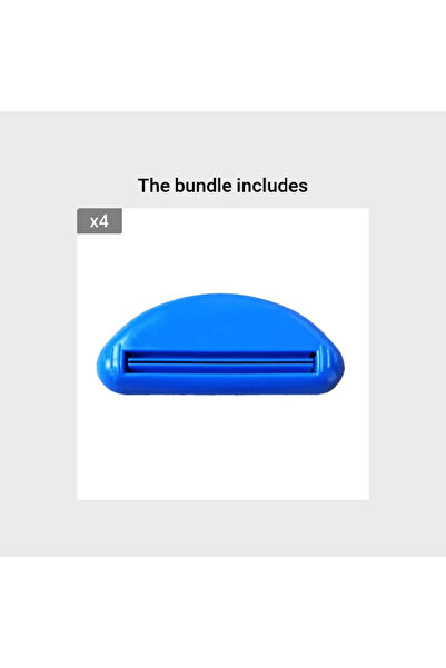 Choice 4 قطع من عصارة معجون الأسنان الزرقاء، مشابك يدوية لأنابيب معجون الأسنا...