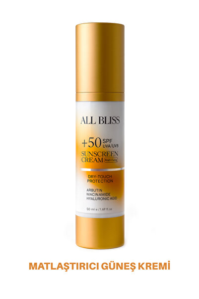 ALL BLİSS SPF 100 Matlaştırıcı Güneş Kremi 50 ml