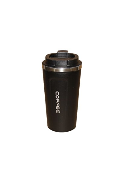 WDA Stainless Steel Vacuum Coffee Cup, 510 ml, Black