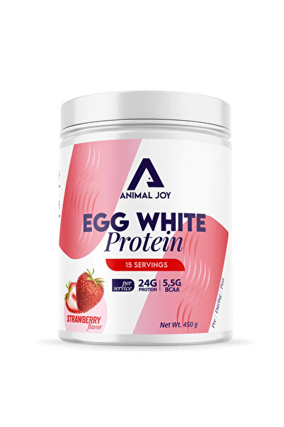 Animal Joy Egg White Protein Tozu Çilek Aromalı 450 gr