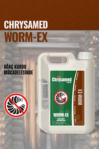 Chrysamed Worm-Ex Ağaç Kurdu Mücadelesi 2 Lt Böcek Haşere İlacı