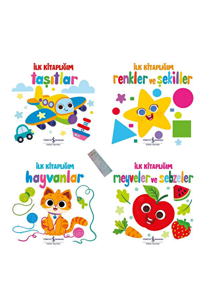 TÜRKİYE İŞ BANKASI KÜLTÜR YAYINLARI 0-2 Yaş İlk Kitaplığım Serisi 4 Kitap - B...