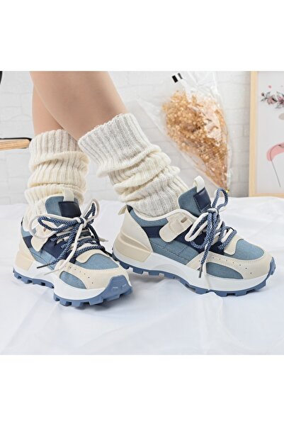 Tmall Pantofi sport pentru femei, D1307, din material textil, albaștri