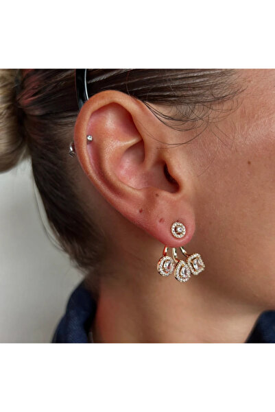 Asteria Jewelry Mess Damla Stone Multi Earring
