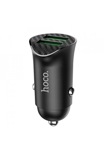 Hoco Încărcător auto (Z39 Farsighted), 2xUSB-A, QC 3.0, 18W, 3A, - Negru
