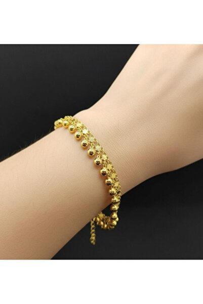 kuyumcu nurettin 8 gr (GRAM) Tam Tur Toplu Kişniş Bileklik Künye 14 Ayar Altın