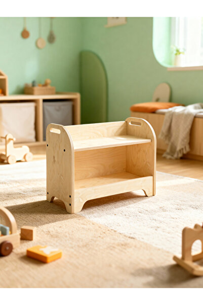 Luvy Kids Furniture Filyo Figürlük ve Yer Kitaplığı Montessori
