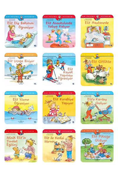 TÜRKİYE İŞ BANKASI KÜLTÜR YAYINLARI Elif ile İlk Okuma Kitabım Değerler Eğiti...