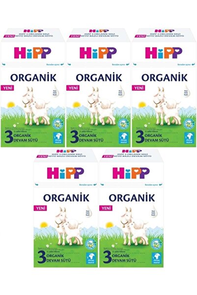 Hipp Organik Keçi Sütü Bazlı Devam Sütü 400GR No:3 (12.Aydan İtibaren) (5 Li Set)