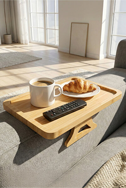 Perotti صينية أريكة مستطيلة من الخيزران من Sofaserve، مقاس 27 × 20 سم