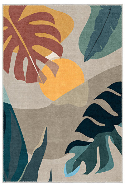 Homefesto Dekoratif Salon Halısı, Makinada Yıkanabilir, Kaymaz Taban, İnce & ...