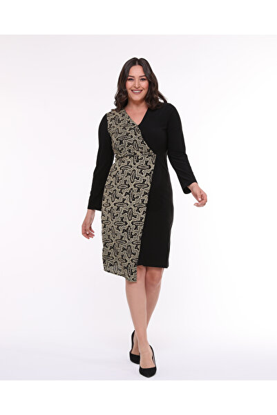 Asees Rochie de seara asimetrica cu guler dublu marime medie