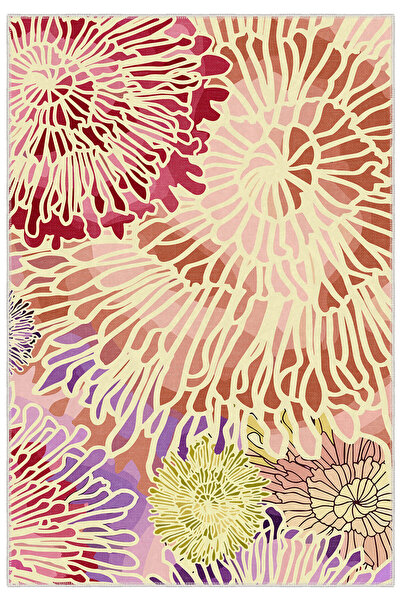 Homefesto Mutfak Halısı, Yıkanabilir Şönil, Kaymaz Dokuma Taban, Leke Tutmaz,...