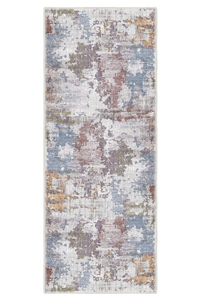 Homefesto Dekoratif Kaymaz Taban Özel Tasarım Yumuşak Yüzeyli Kesme Yolluk Ko...