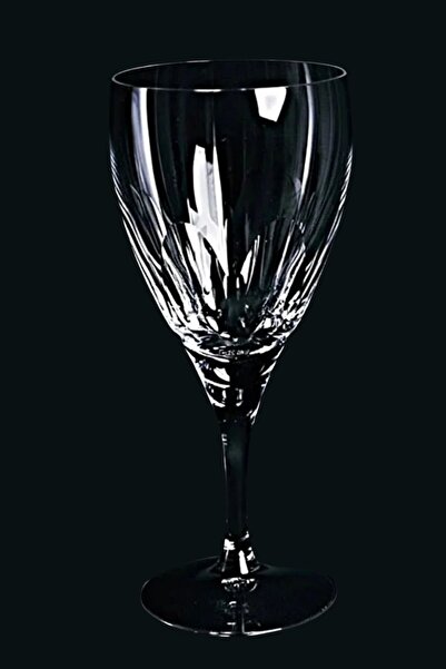 DECOSTYLE Simple Corner Decorated Footed Cold Cutting Glass – 6 Pieces – 270 Cc – Ideal for Stylish Presentation