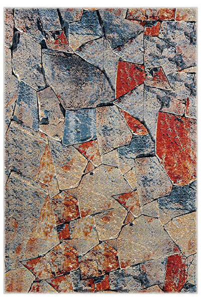 Homefesto Dekoratif Özel Tasarım Yıkanabilir,İnce, Kaymaz Tabanlı, Modern Hal...