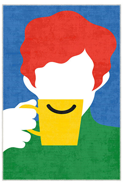 Homefesto Modern Dekoratif Yıkanabilir Kaymaz Taban Halı – İnce, Yumuşak Salo...