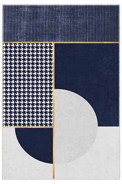 Homefesto Özel Tasarım, Kaymaz Taban, İnce, Yıkanabilir, Dekoratif Modern Hal...