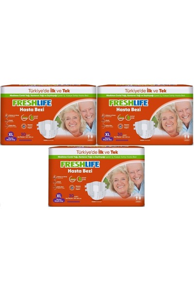 Freshlife Adult Diapers with Waist Band XL - Extra Large - Extra Large 90 Pie...