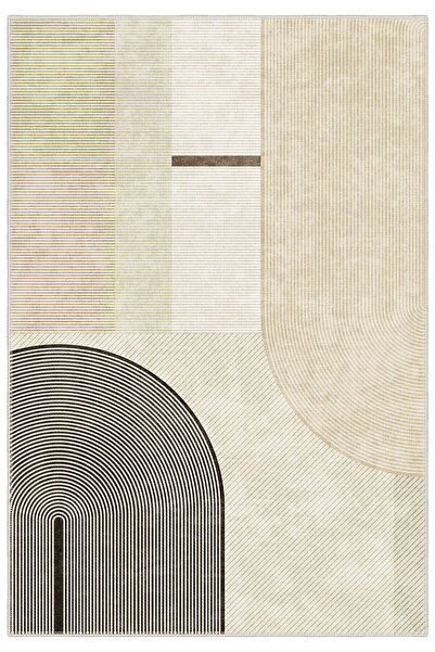 Homefesto Dekoratif Özel Tasarım Yıkanabilir,İnce, Kaymaz Tabanlı, Modern Hal...